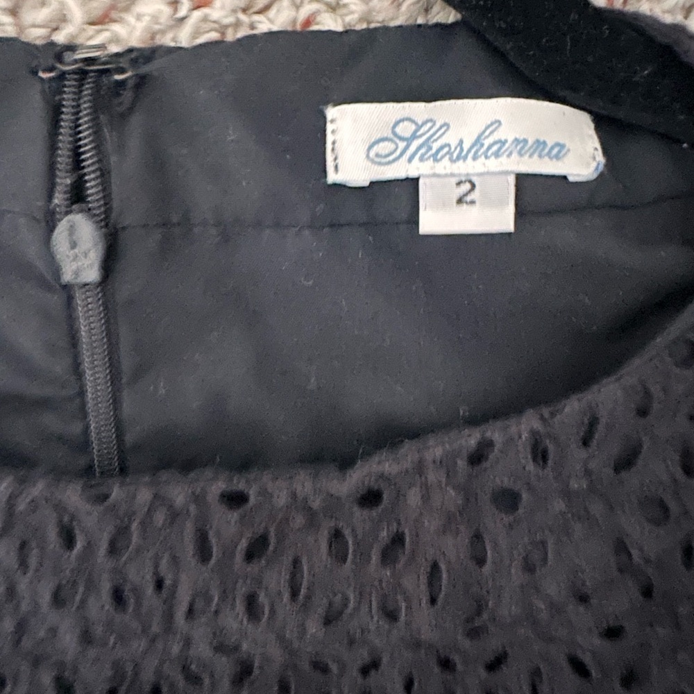 Black Dress Eyelet with pockets from trunk show at DC boutique - Picture 4 of 4